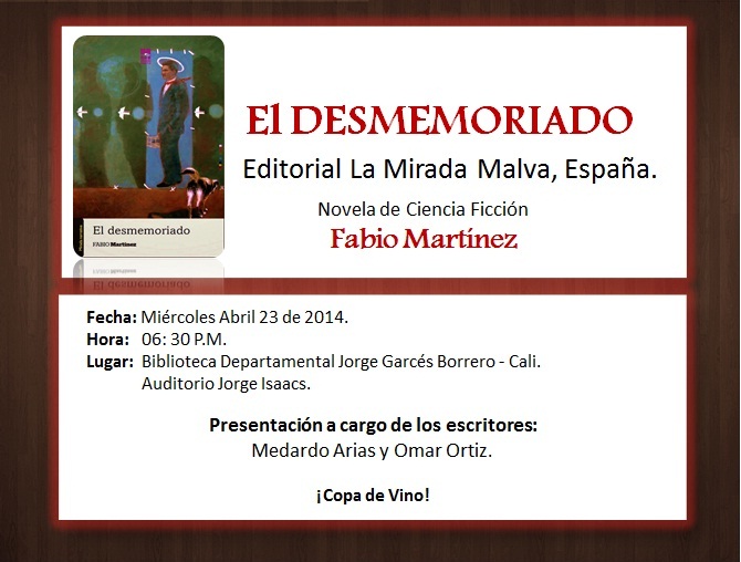 Invitaci�n a la presentaci�n en Cali